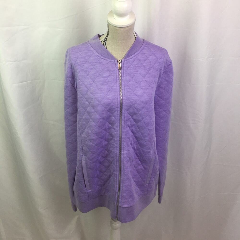 Isaac Mizrahi Live soho Quilted Bomber Jacket S